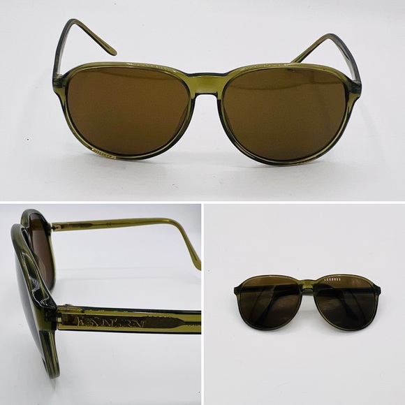 Yves Saint Laurent Other - YVES SAINT LAURENT Vintage Sunglasses - Green Crystal Clear Aviator Style